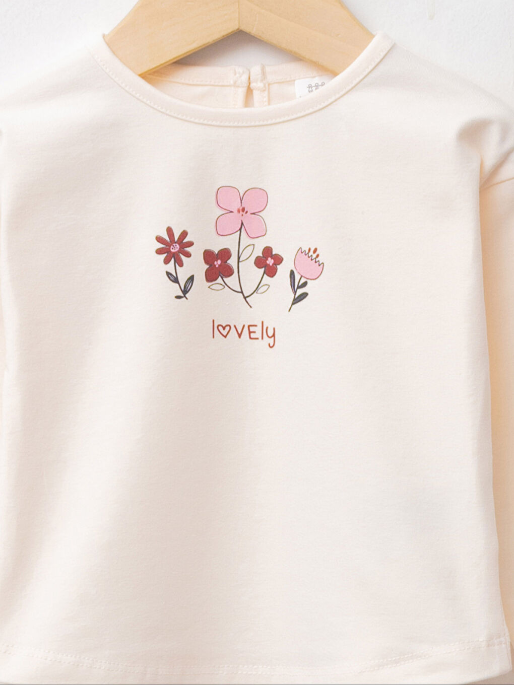 Crew Neck Long Sleeve Cotton Baby Girl TShirt 3Pack W1AI86Z1MAP