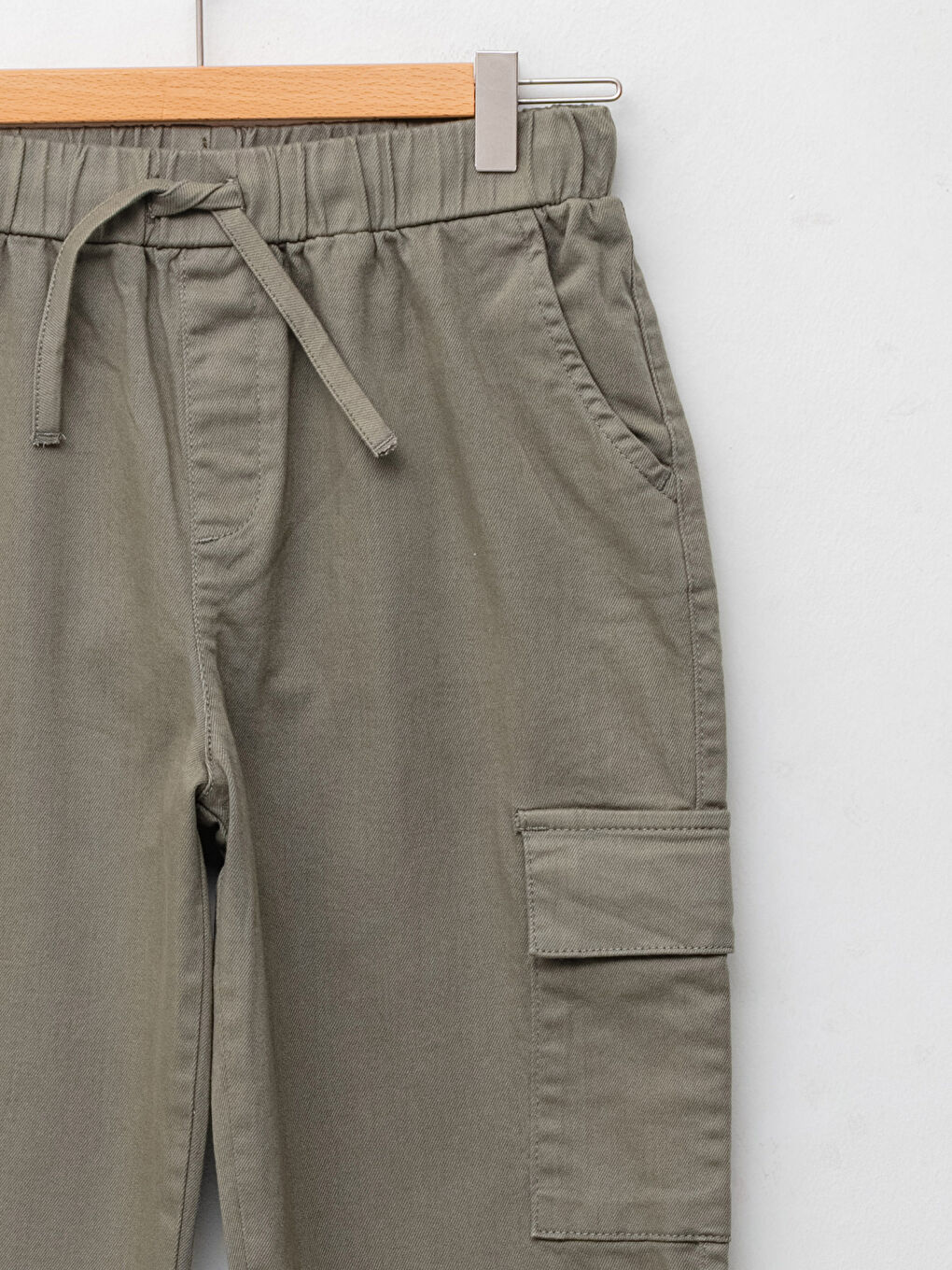 Elastic Waist Gabardine Girl Cargo Pants W1AL20Z4GYA W1AL20Z4GYA LC Waikiki
