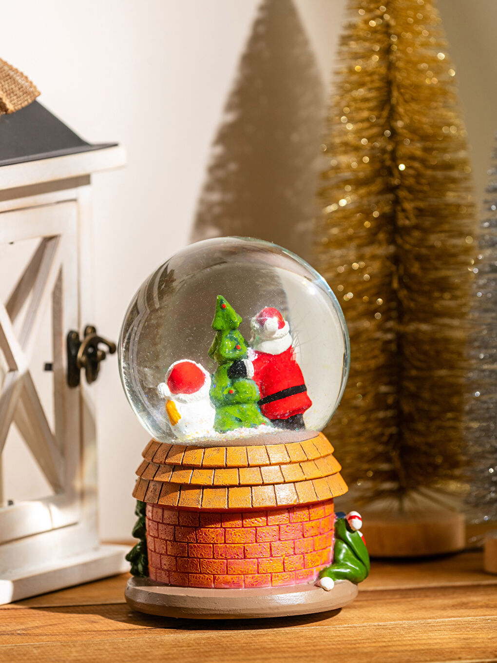 LCW HOME Christmas Themed Snow Globe with Music 15 Cm