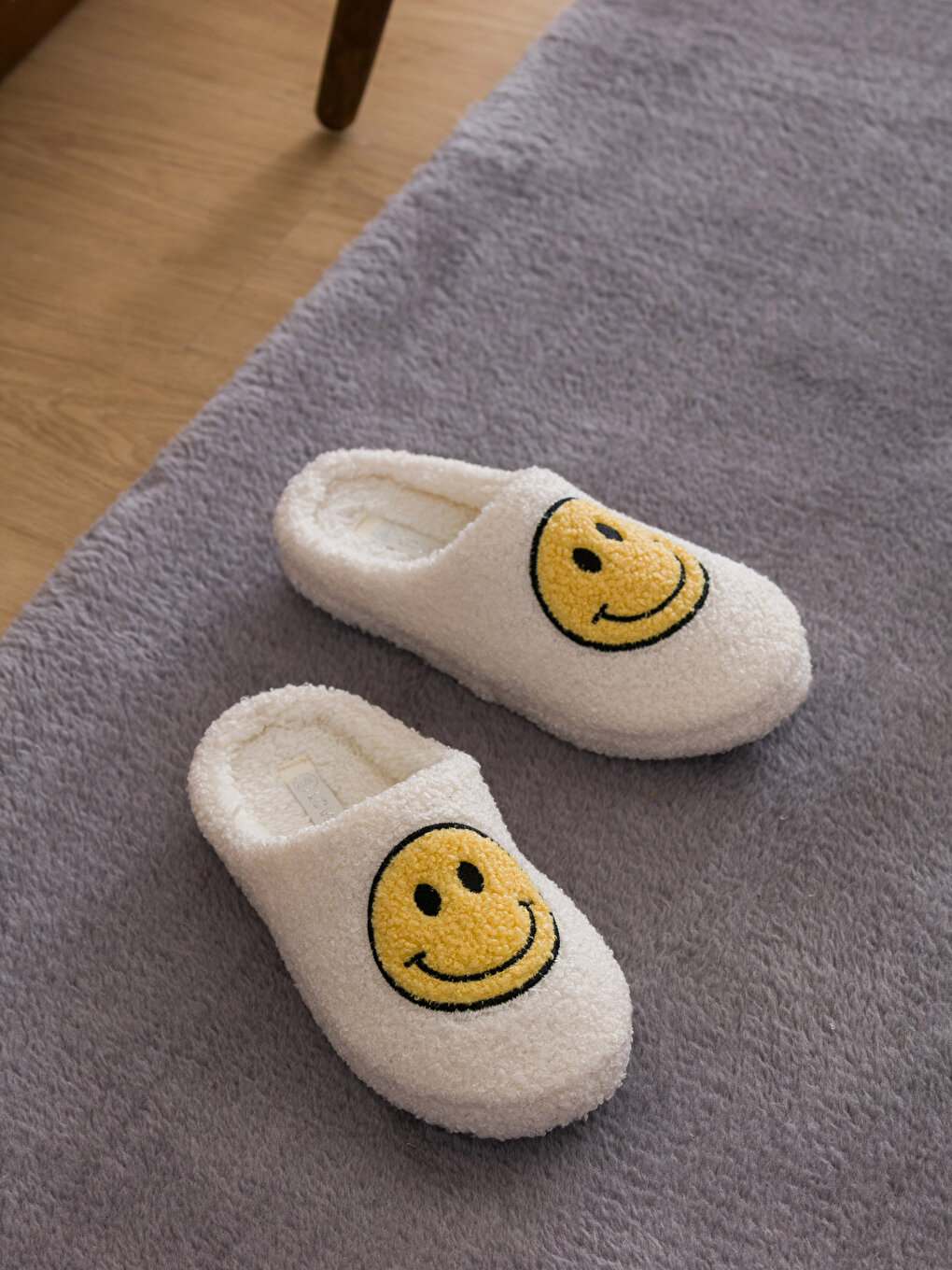Smile Embroidered Women's House Slippers -W3AN88Z8-VFT - W3AN88Z8-VFT - LC  Waikiki
