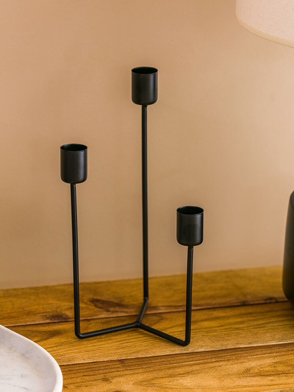 Decorative Metal Candlestick 12x11x22 Cm -W3AR82Z8-LQJ - W3AR82Z8-LQJ - LC  Waikiki