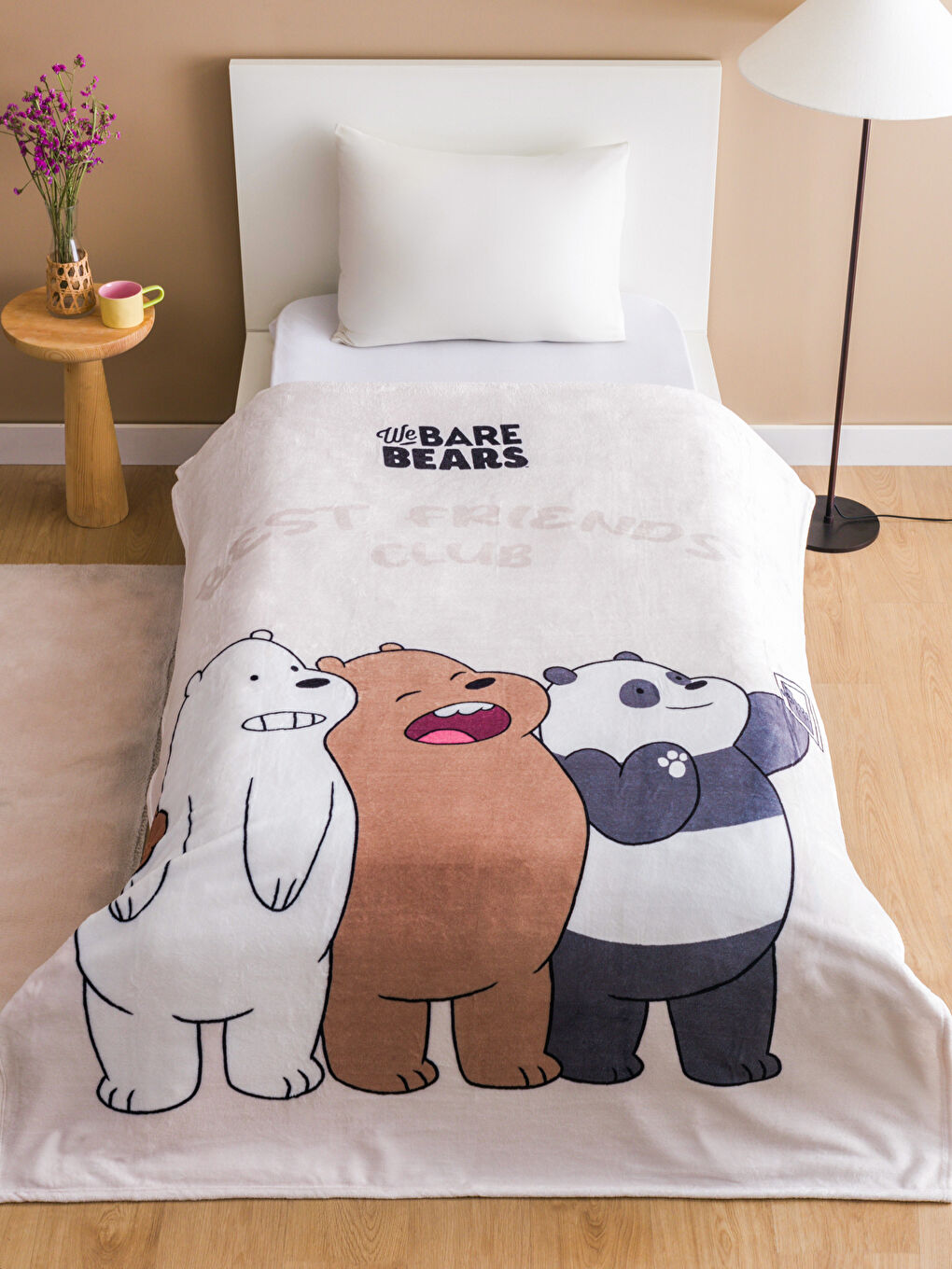We Bare Bears Printed Single Blanket 150x200 Cm W4DD04Z8 F9C W4DD04Z8 F9C LC Waikiki