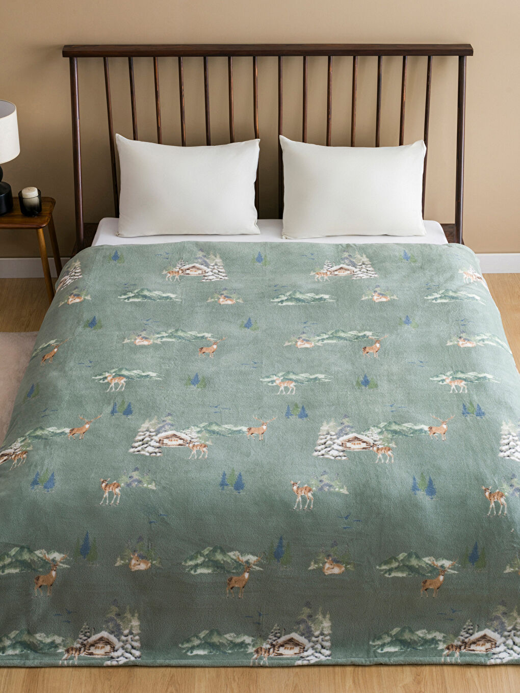 Printed Double Bed Blanket 200x220 cm W4EA97Z8 YKA W4EA97Z8 YKA LC Waikiki