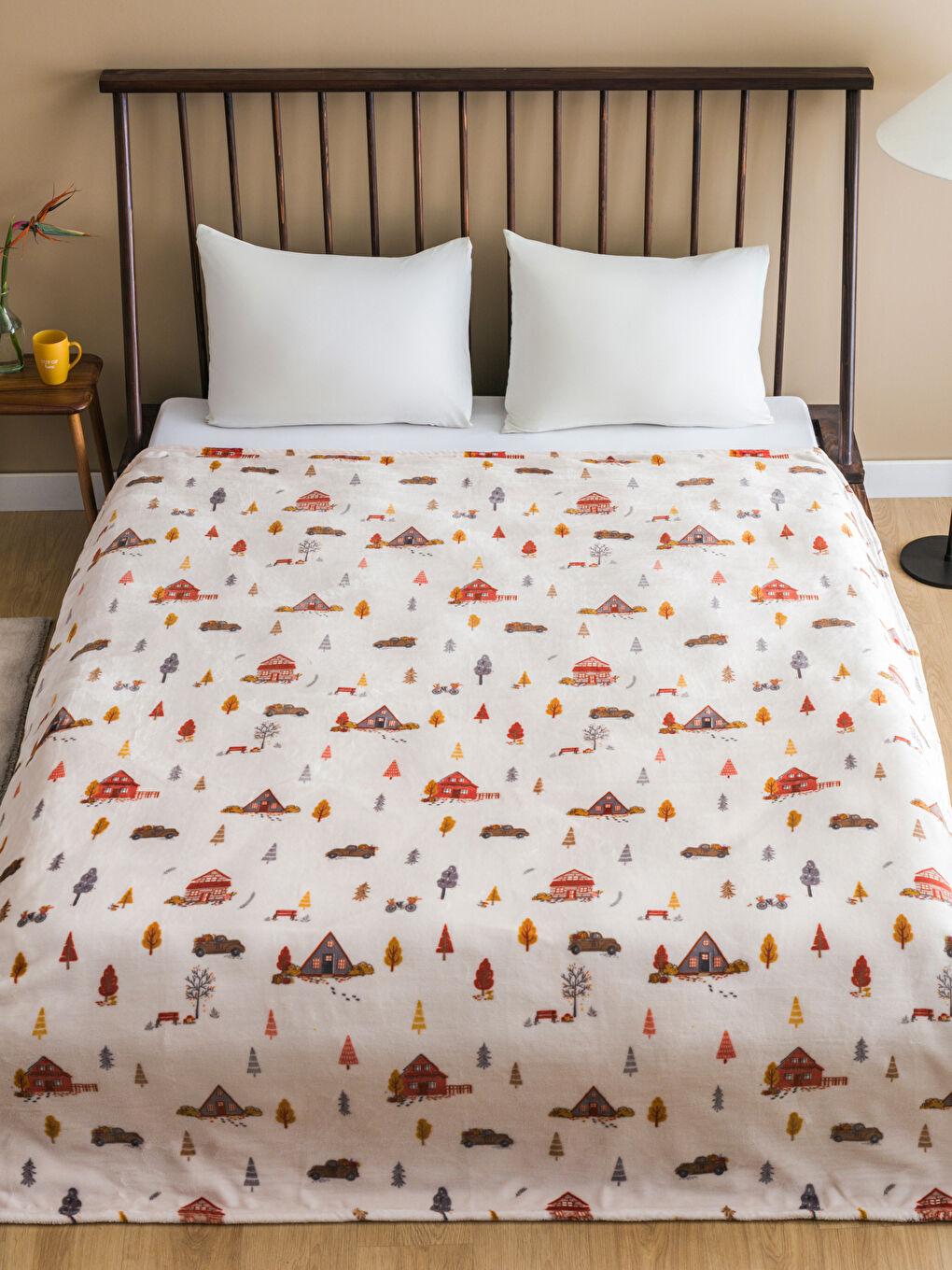 Printed Double Bed Blanket 200x220 cm W4EA98Z8YJ9 W4EA98Z8YJ9 LC