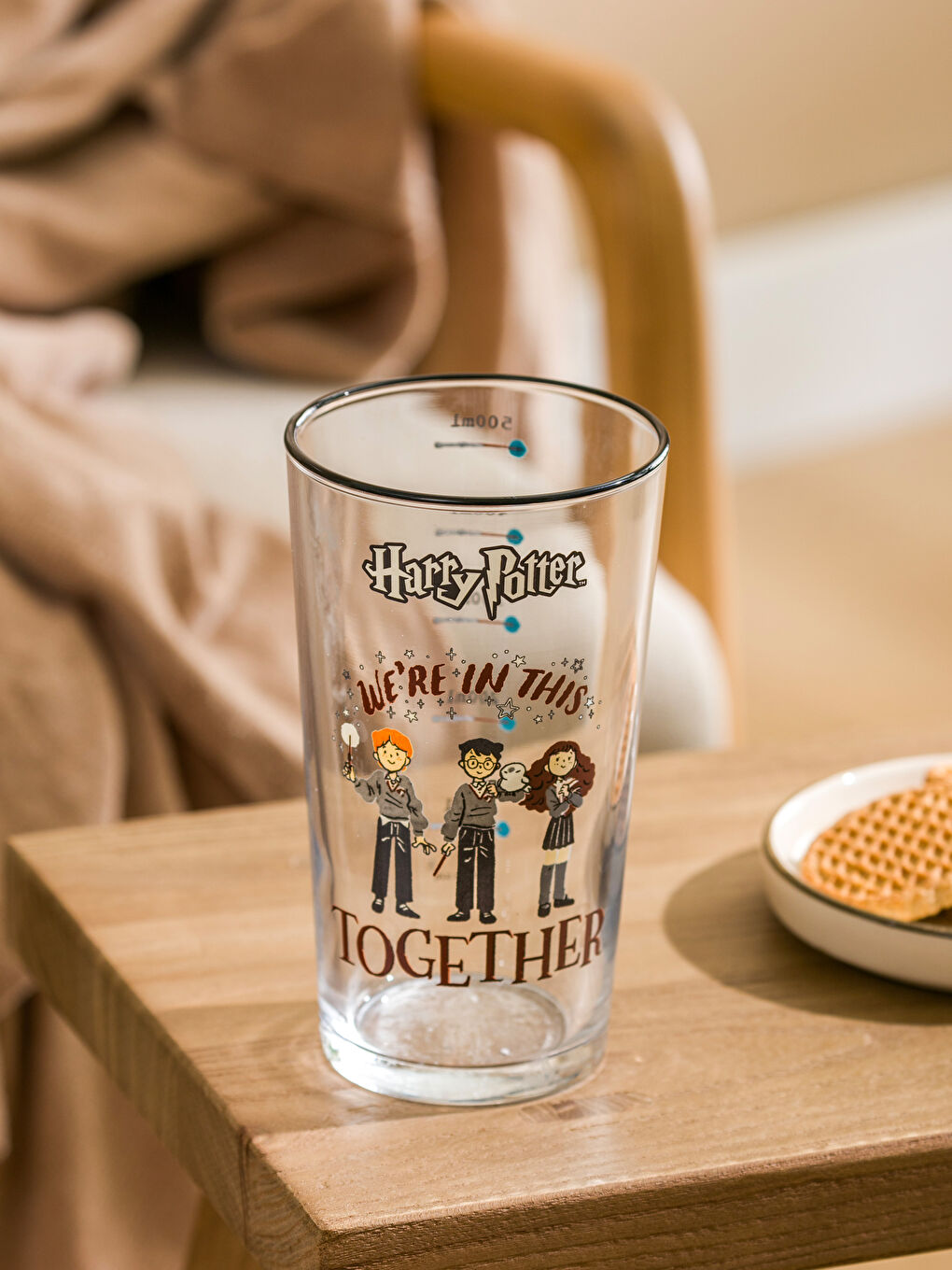 Harry Potter Printed Glass Soft Drink Glass 570 ml -W4FH06Z8