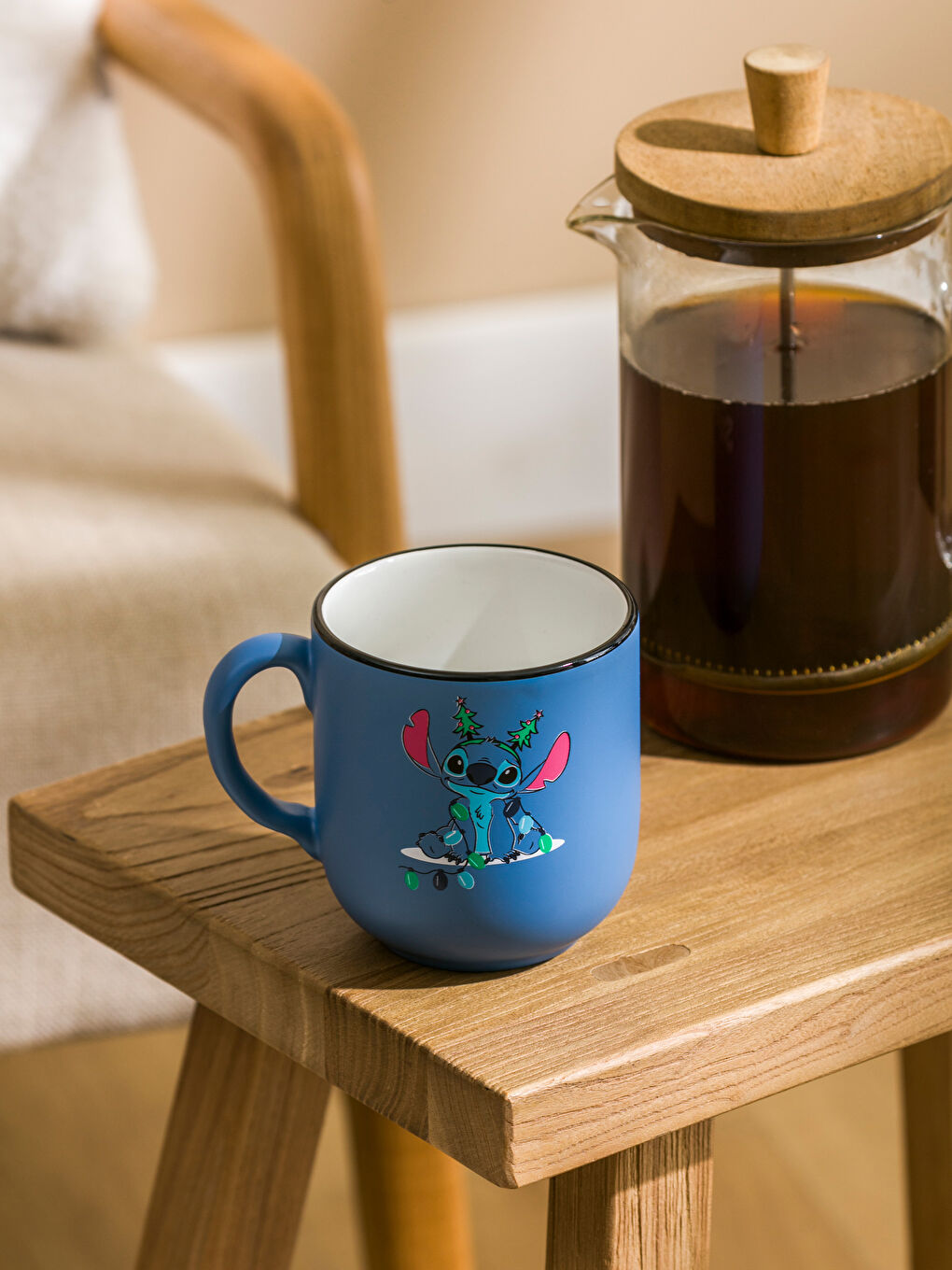 LCW HOME Stitch Printed Ceramic Mug 360 ml -W4JT48Z8-F9C