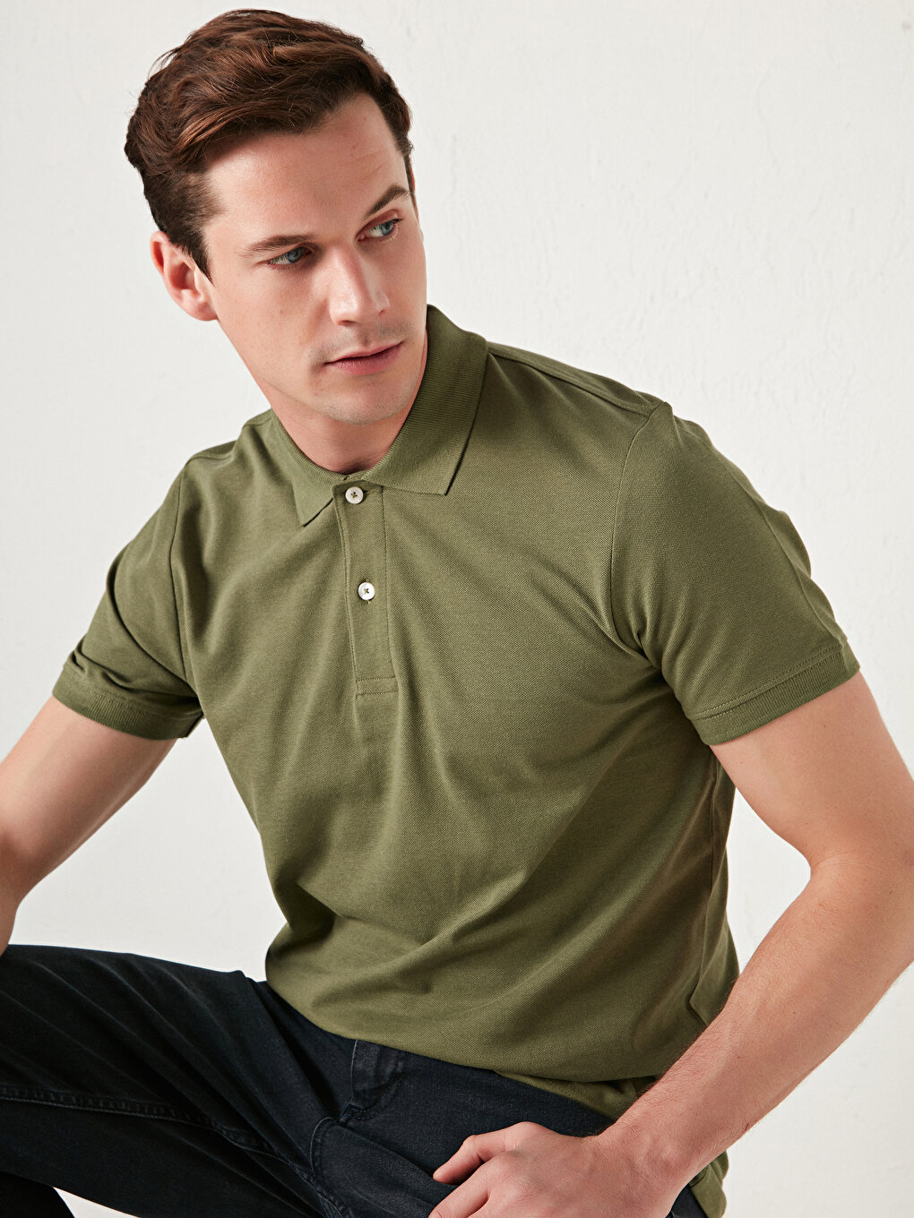 Polo Neck Short Sleeve Cotton Men's T-Shirt -S10204Z8-PSX - S10204Z8 ...