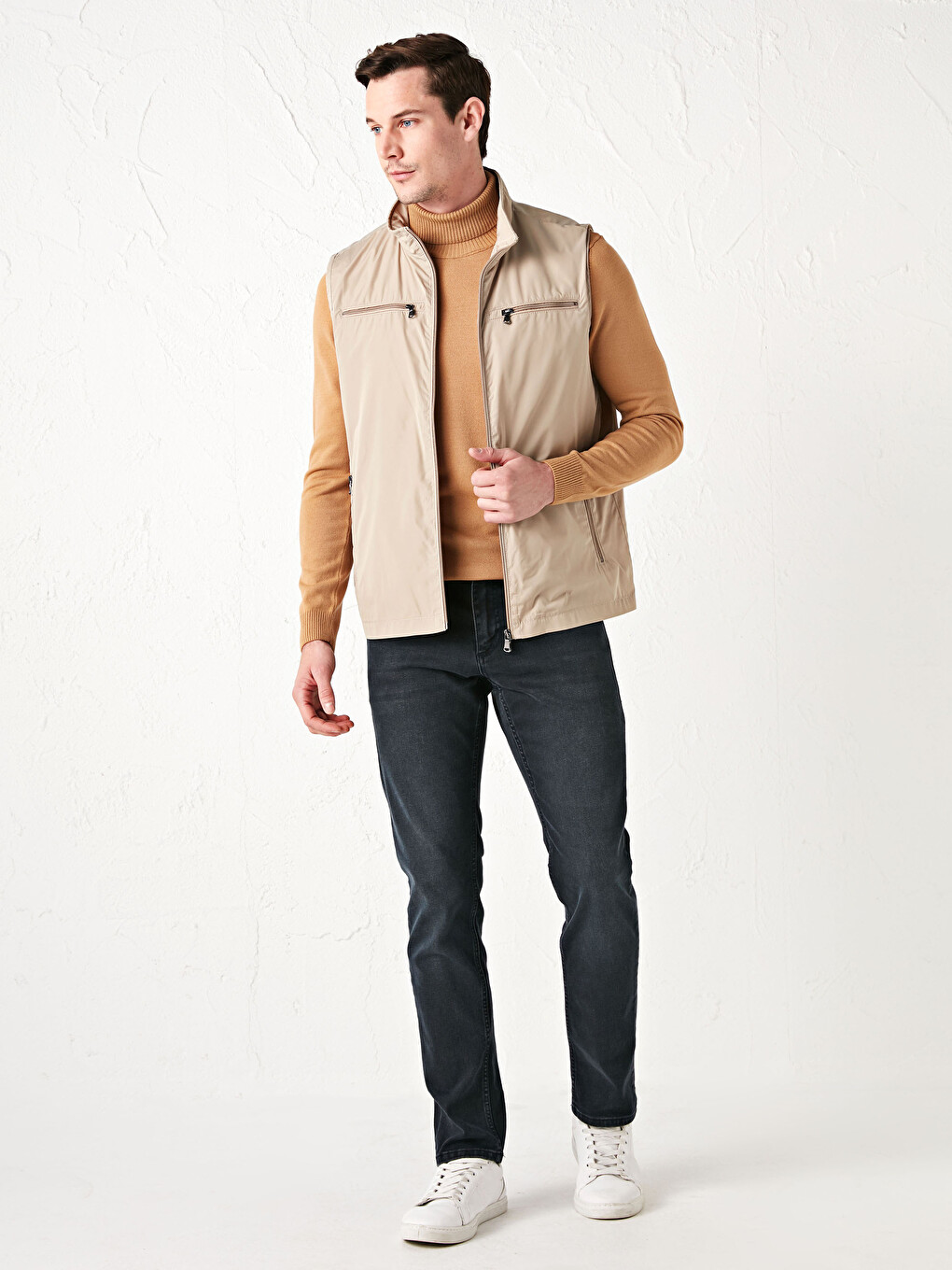 Leisure Button İnce Kazak Yelek