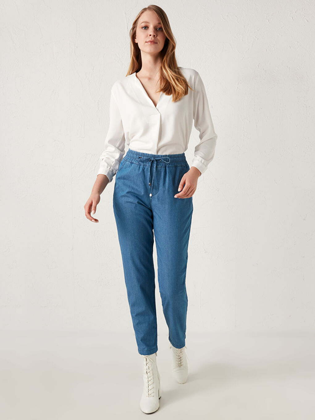 Jeanshose mit gummizug Outlet
