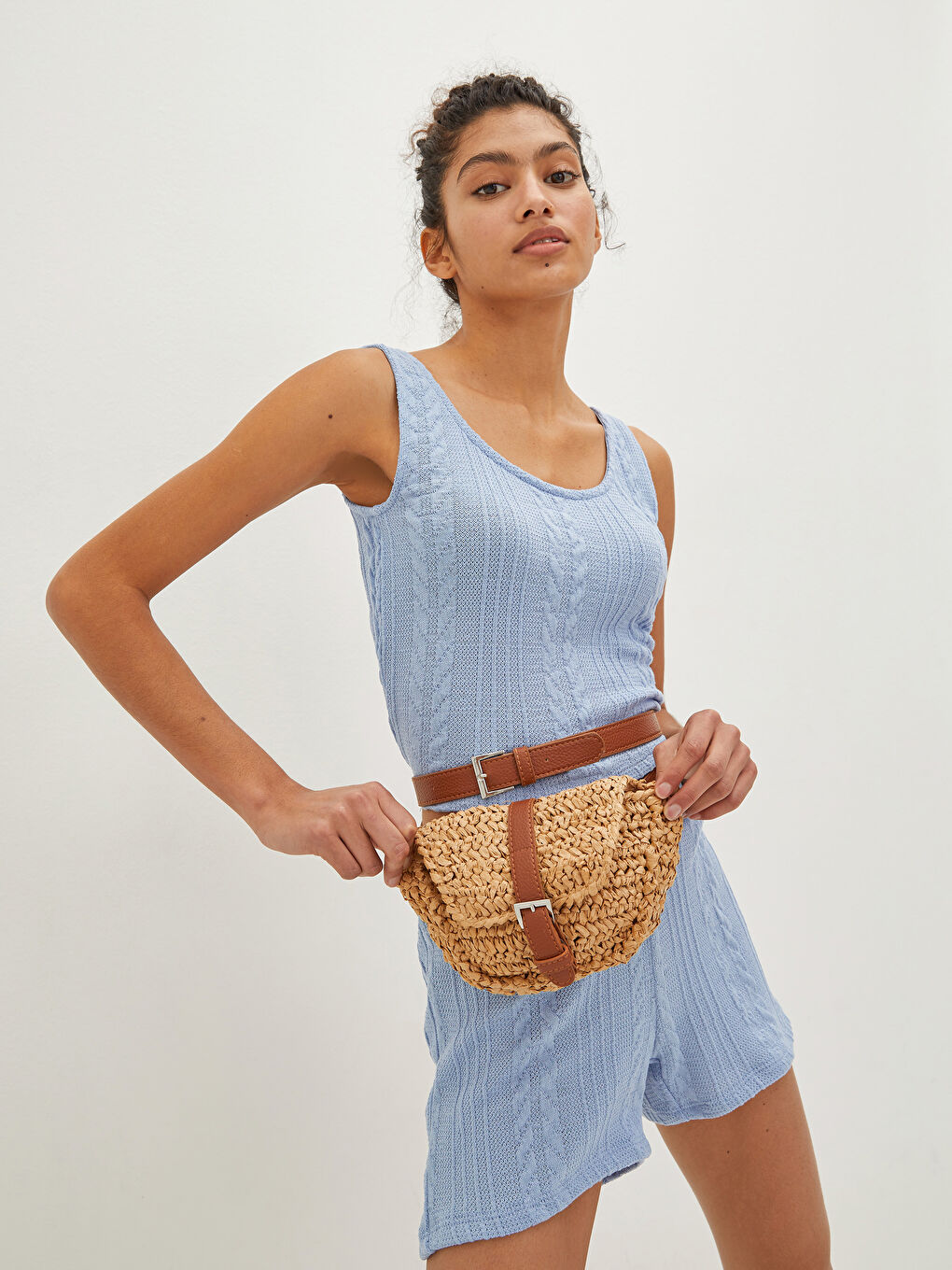 Women s Straw Waist Bag S1AO59Z8 QPX S1AO59Z8 QPX LC Waikiki