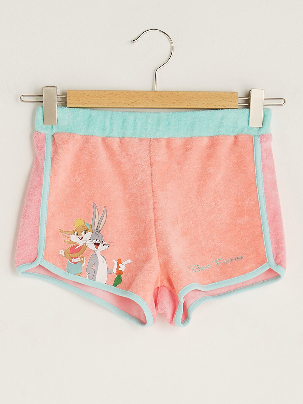 Bugs Bunny Printed Girls' Shorts With Elastic Waist -S1G894Z4-FGW