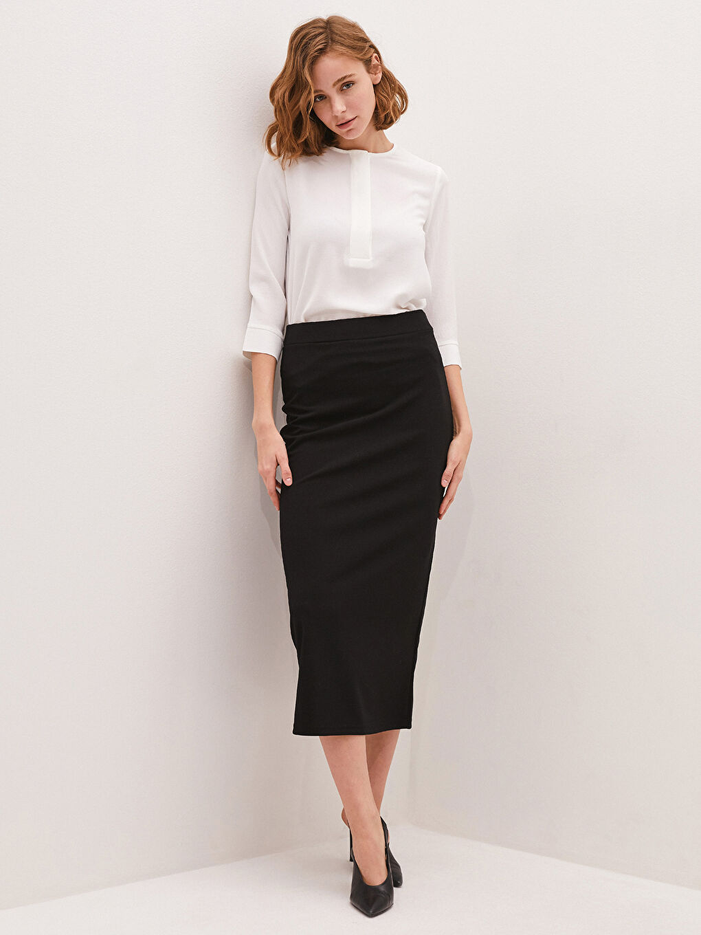 Women s Skuba Pencil Skirt S1HH02Z8 CVL S1HH02Z8 CVL LC Waikiki