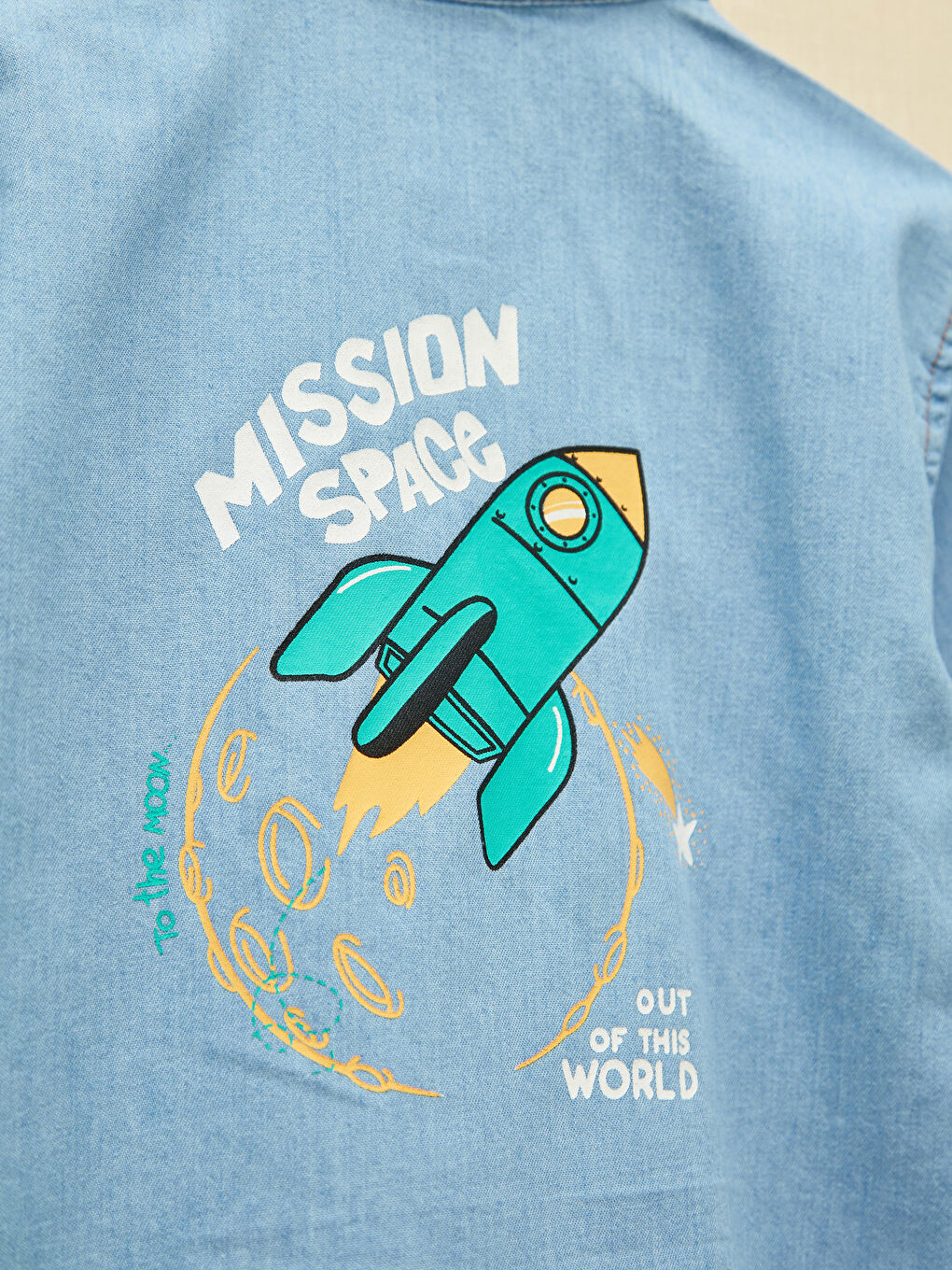 Short Sleeve Printed Baby Boy Jean Shirt S1IF32Z1311 S1IF32Z1311