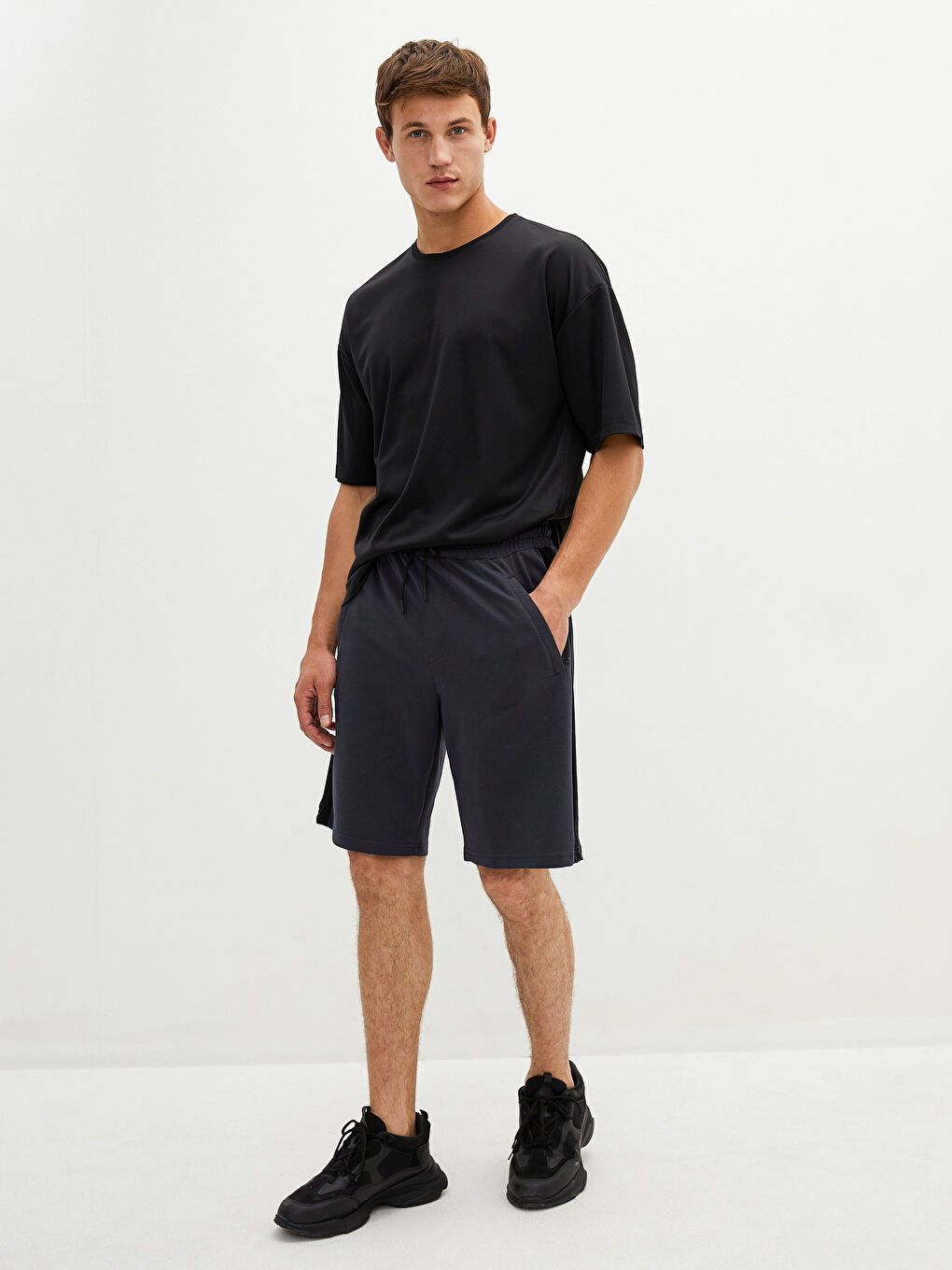 Mens slim cheap fit sports shorts