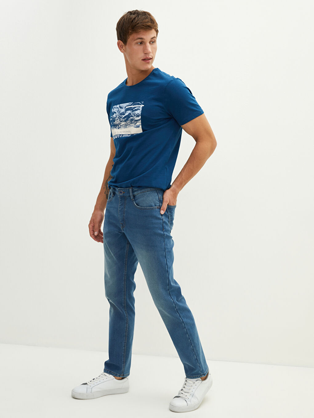 779 Regular Fit Men's Denim Trousers -W15719Z8-333