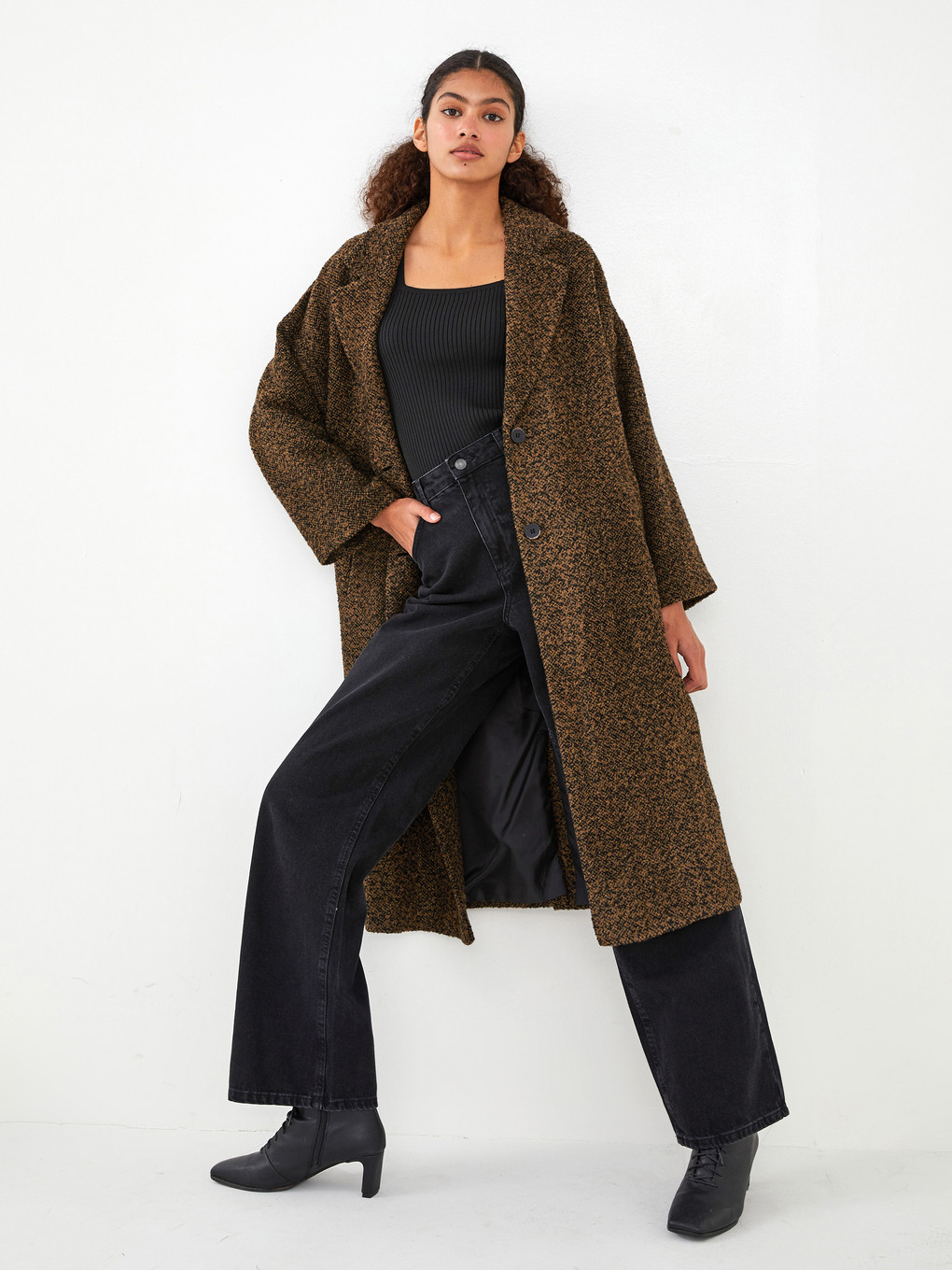 Gilet Long Femme TownCat - Cardigan Ouvert Manches Longues Avec Poches, Polyester-Rayonne