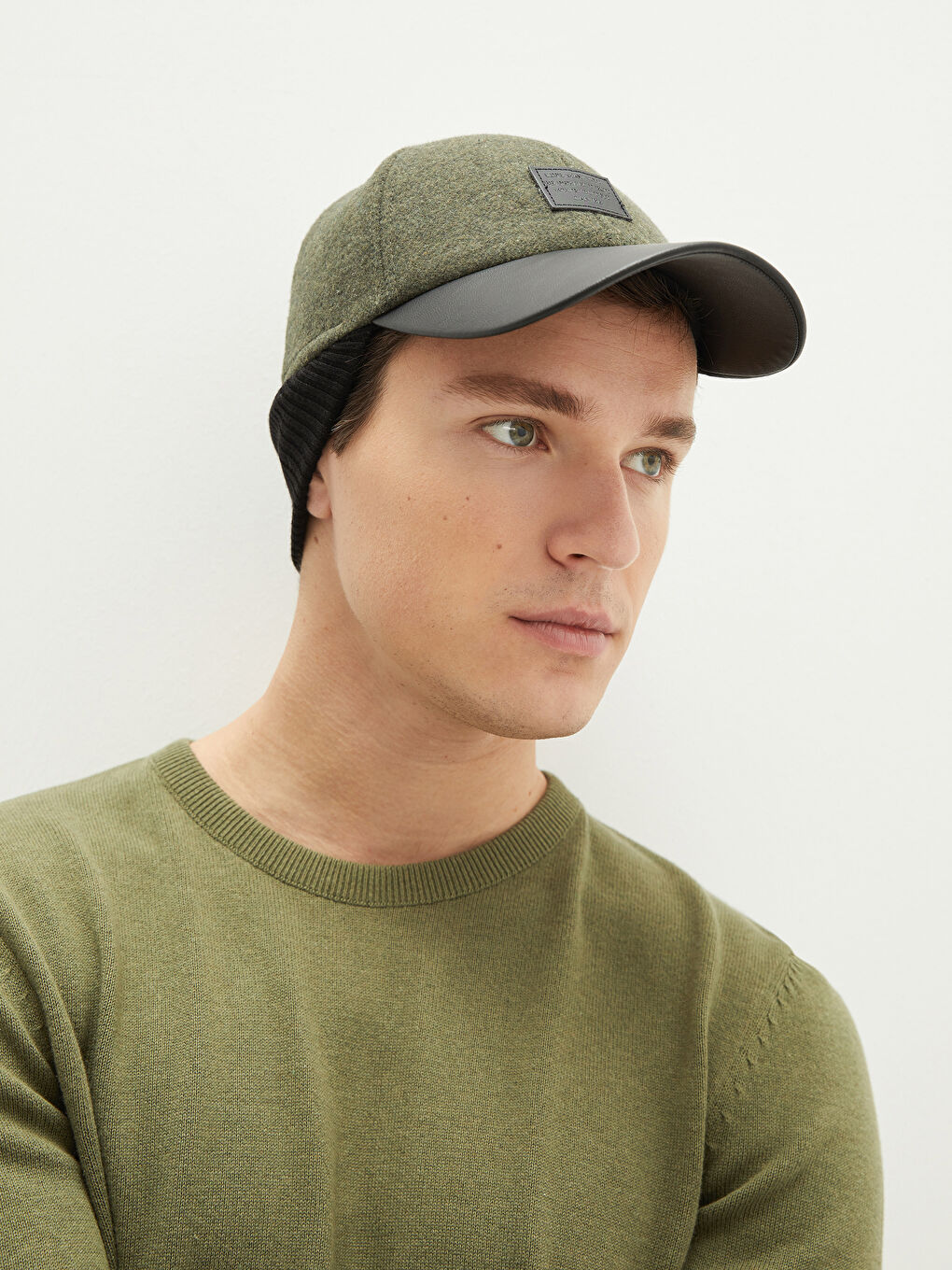 Label Printed Men's Cap Hat -W1AI37Z8-CRR - W1AI37Z8-CRR