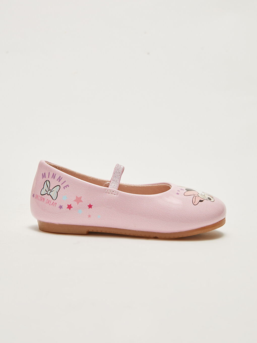 Minnie Mouse Licensed Elastic Baby Girl Flats W1DA08Z1DMQ W1DA08Z1