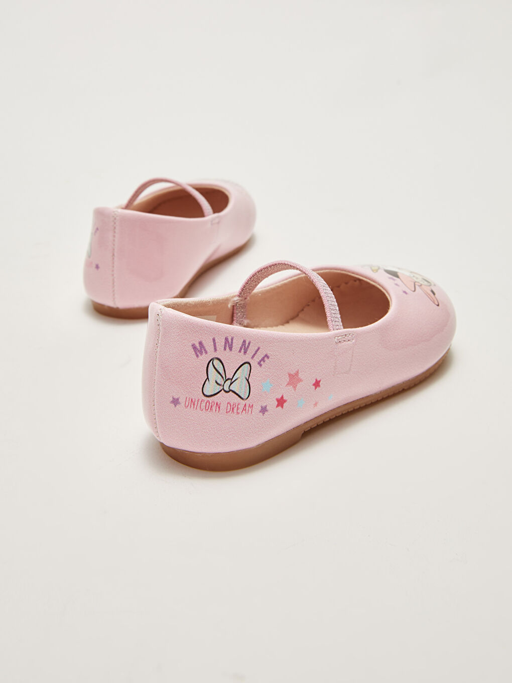 Minnie Mouse Licensed Elastic Baby Girl Flats W1DA08Z1DMQ W1DA08Z1