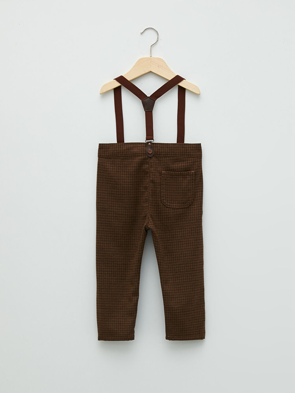 Button Detailed Baby Boy Pants and Suspenders 2Piece Set W1DB14Z1LLL