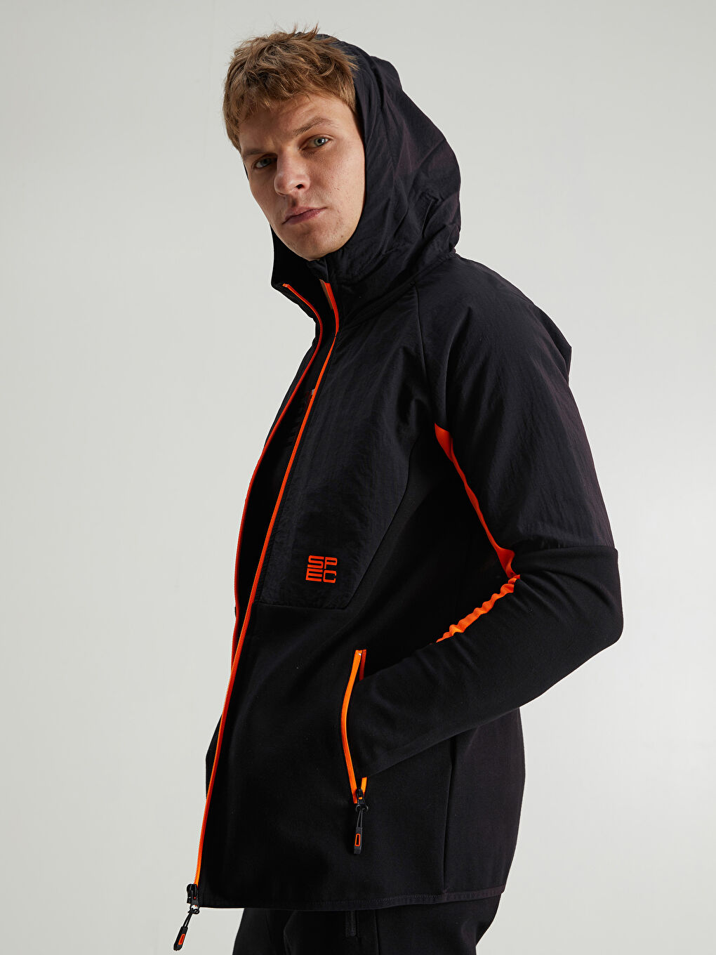 Hooded Long Sleeve Men's Sports Hoodie -W1DS44Z8-CVL
