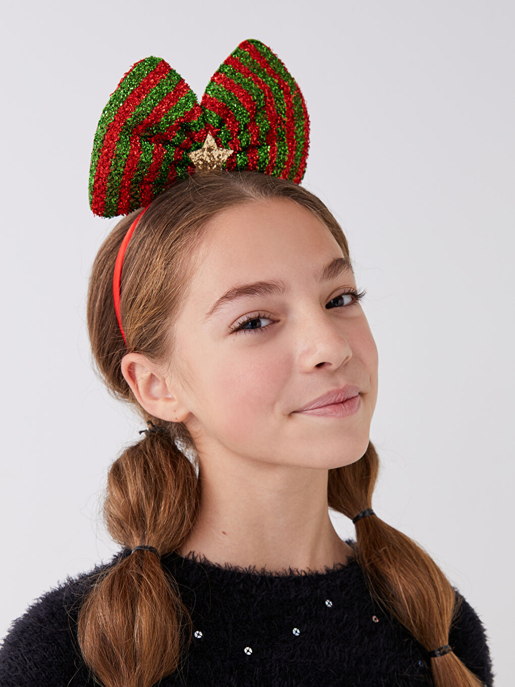 LC WAIKIKI Girls Christmas Themed Bowtie Glittering Crown