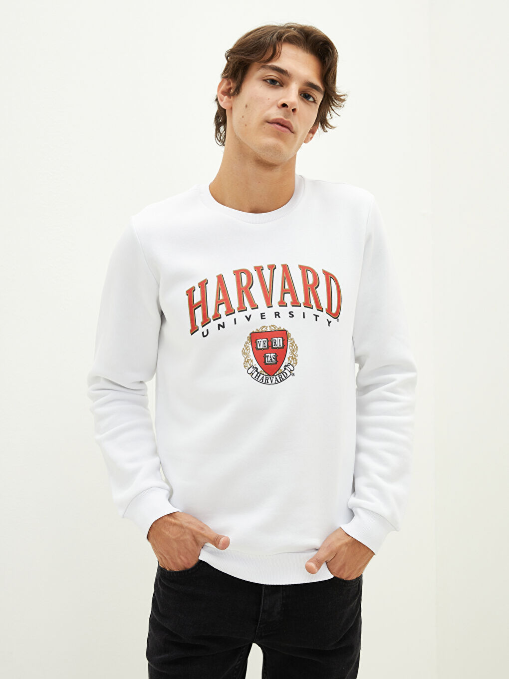 Pull and bear harvard sweatshirt online