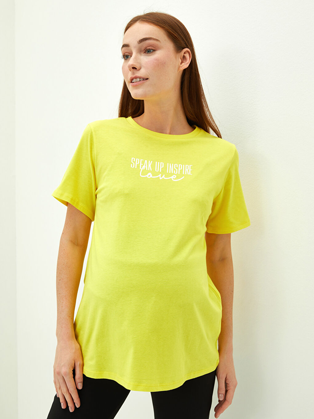 Crew Neck Printed Short Sleeve Cotton Women's T-shirt