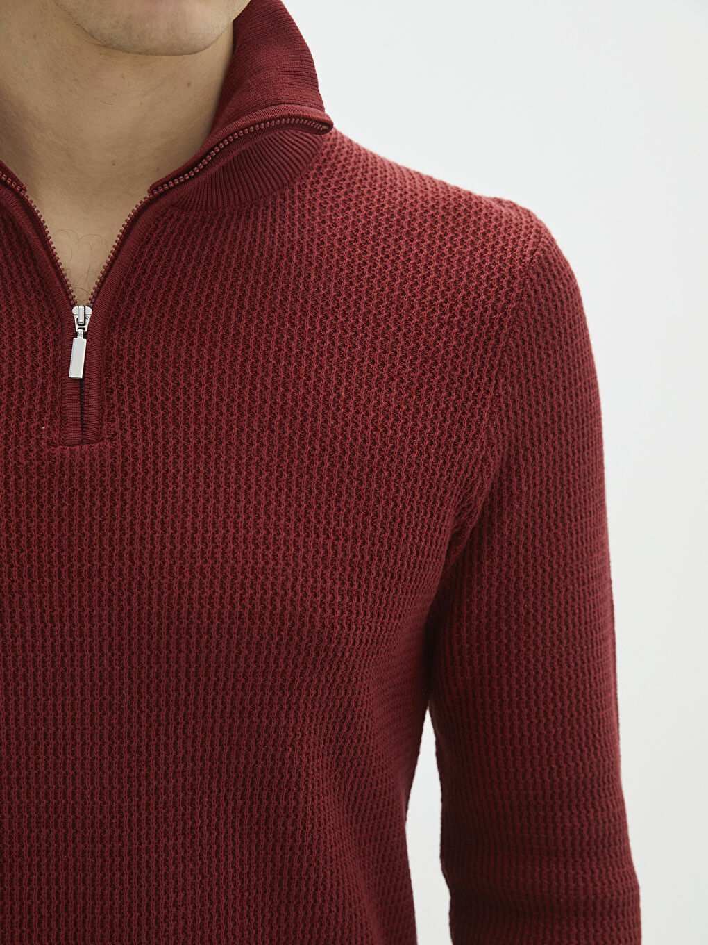 LC WAIKIKI Funnel Neck Long Sleeve Men's Knitwear Sweater