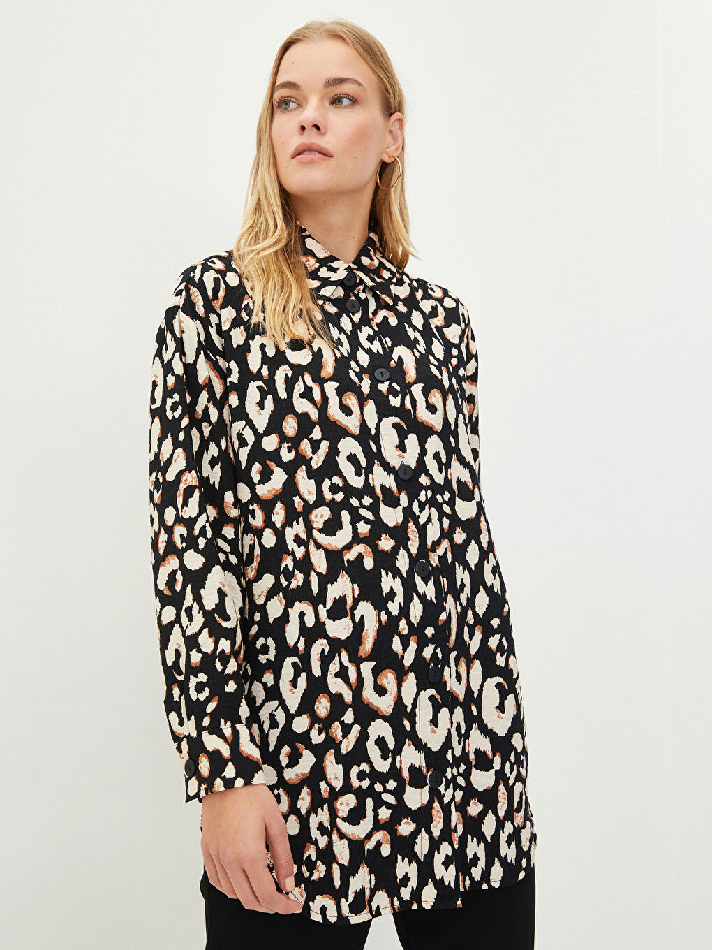 ZARA Leopard Button Down Shirts