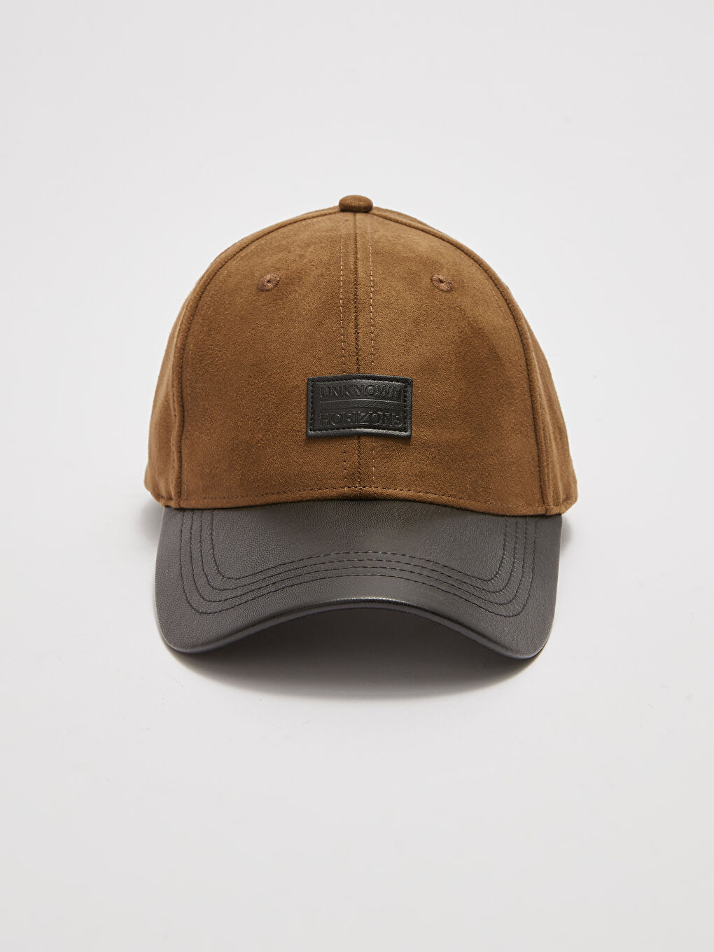 Suede Look Label Printed Men's Cap Hat -S20636Z8-CRR