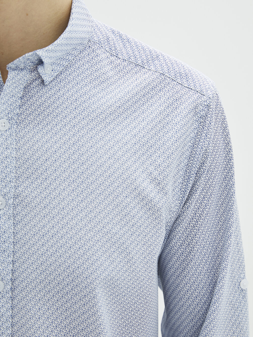 Slim Fit Long Sleeve Oxford Men's Shirt -S21097Z8-MRN - S21097Z8-MRN ...