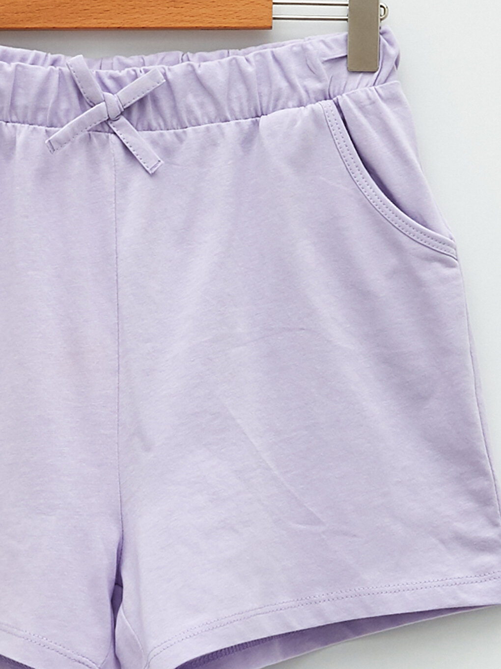 Basic Cotton Girls' Shorts With Elastic Waist -S21258Z4-G0W - S21258Z4 ...