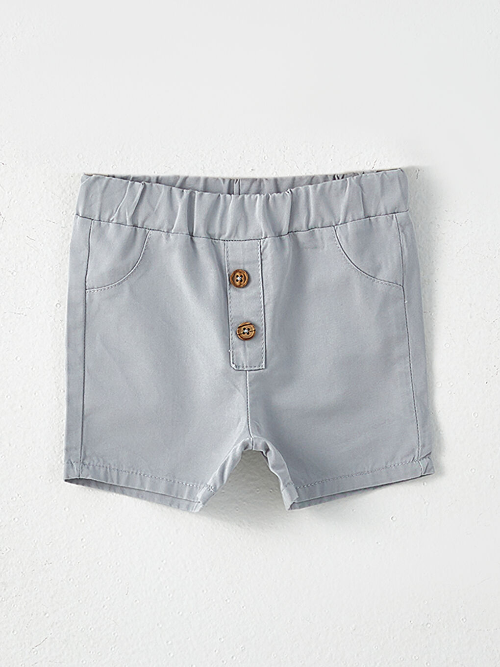 Grandad Collar Short Sleeve Printed Baby Boy Shirt and Shorts 2Piece