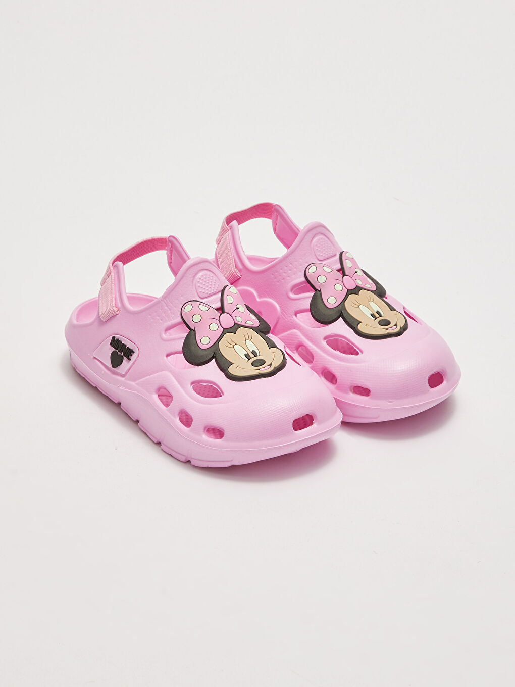 Minnie Mouse Licensed 3D Patch Detailed Elastic Baby Girl Sandals