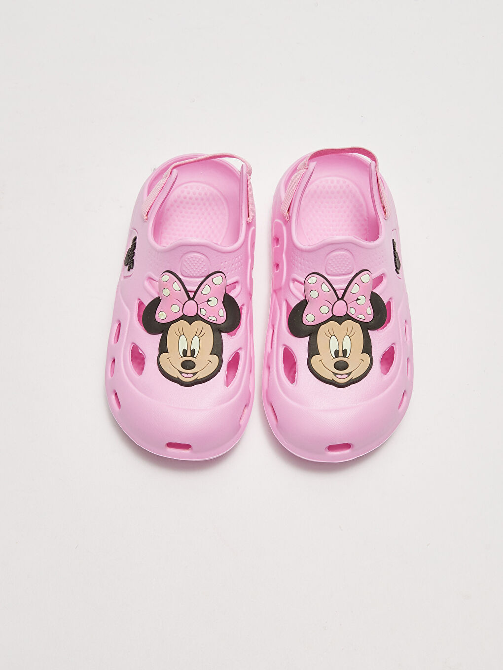 Minnie Mouse Licensed 3D Patch Detailed Elastic Baby Girl Sandals