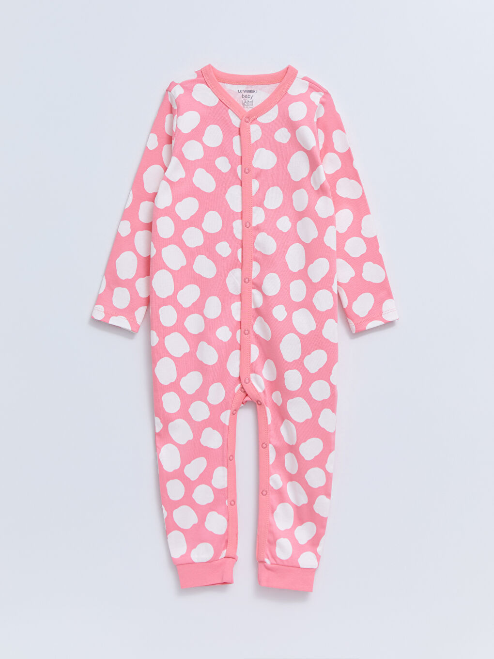 V Neck Long Sleeve Printed Cotton Baby Girl Rompers 2 Pack S23590Z1LRW S23590Z1LRW LC Waikiki