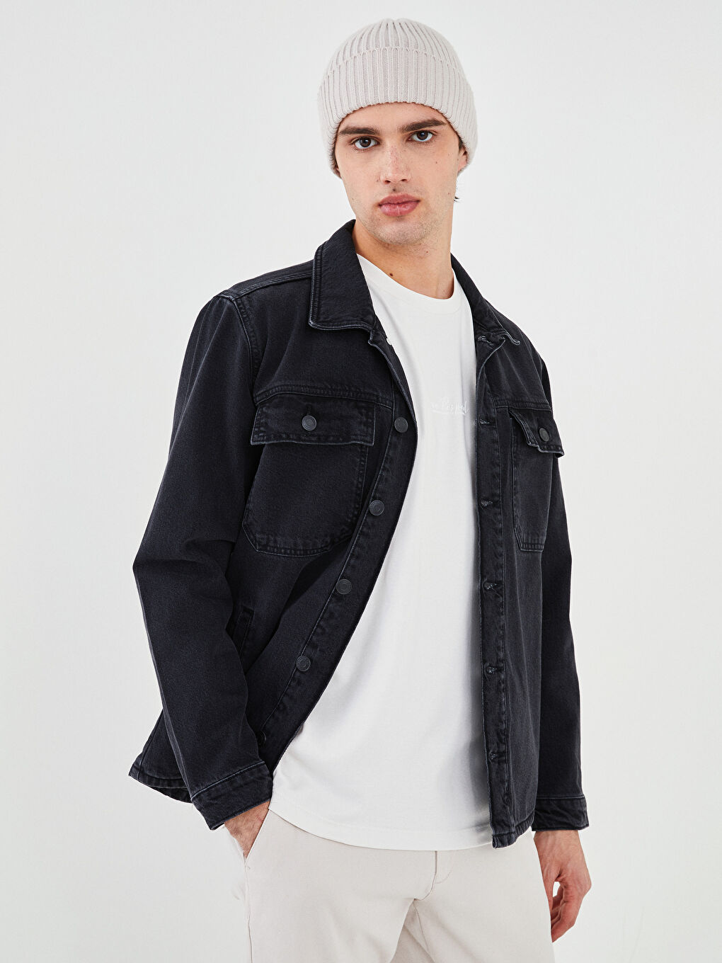 Standard Fit Long Sleeve Men's Jean Jacket S24825Z8326 S24825Z8326