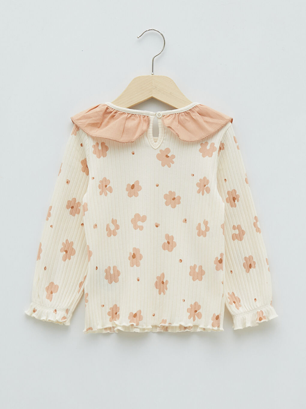 Crew Neck Long Sleeve Printed Baby Girl Tshirt S28011Z1LRA