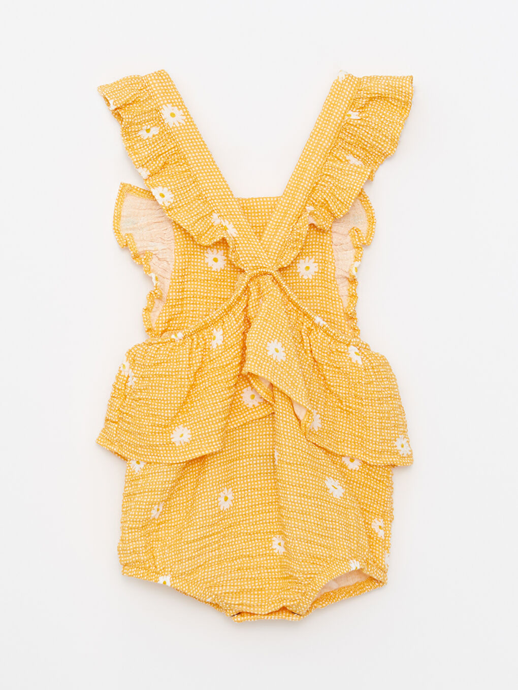 Square Neck Strap Printed Baby Girl Jumpsuit S28858Z1LUB S28858Z1