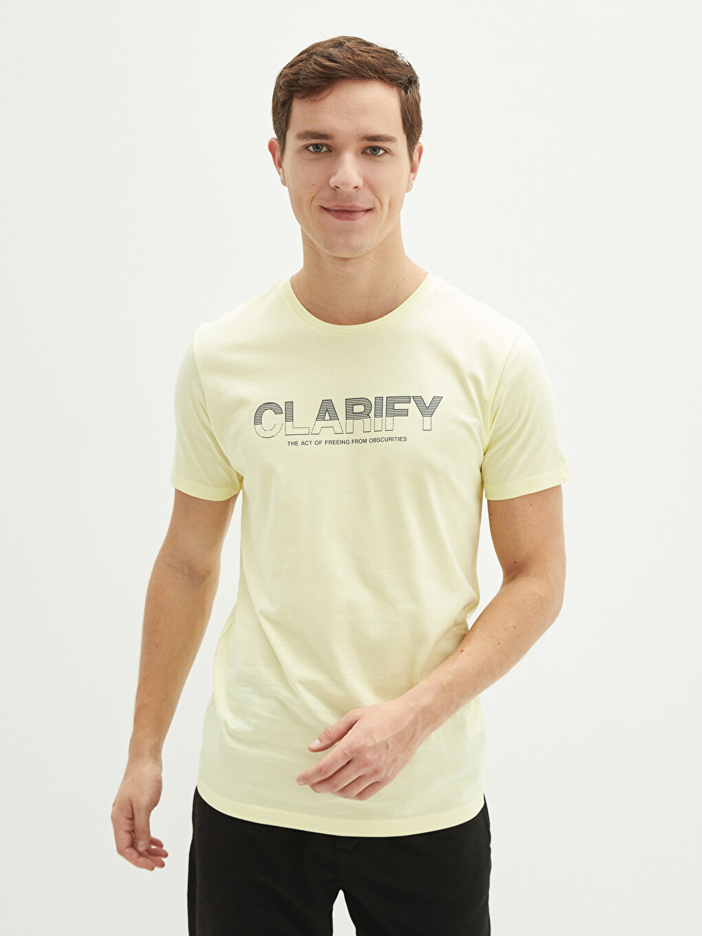 Men's Combed Cotton T-Shirt Pack - 4 Pack Slim Fit Short Sleeve Crewneck Tees - View #4