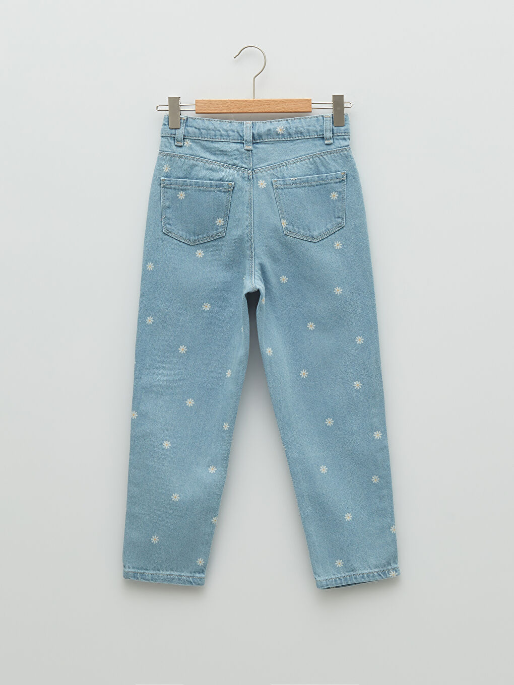 Printed Cotton Girls' Mom Jeans S29839Z4311 S29839Z4311 LC Waikiki