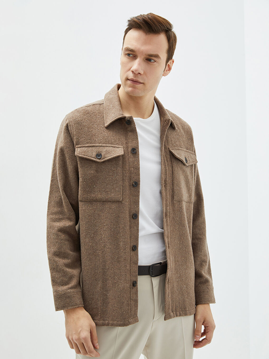 LC WAIKIKI Relaxed Fit Long Sleeve Men's Shirt Jacket -S2AI56Z8-GBY ...