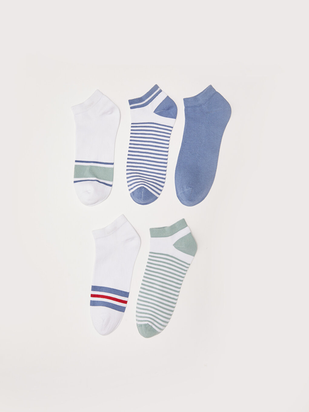 Striped Men's Booties Socks 5 Pack -S2AQ26Z8-K00 - S2AQ26Z8-K00 - LC ...