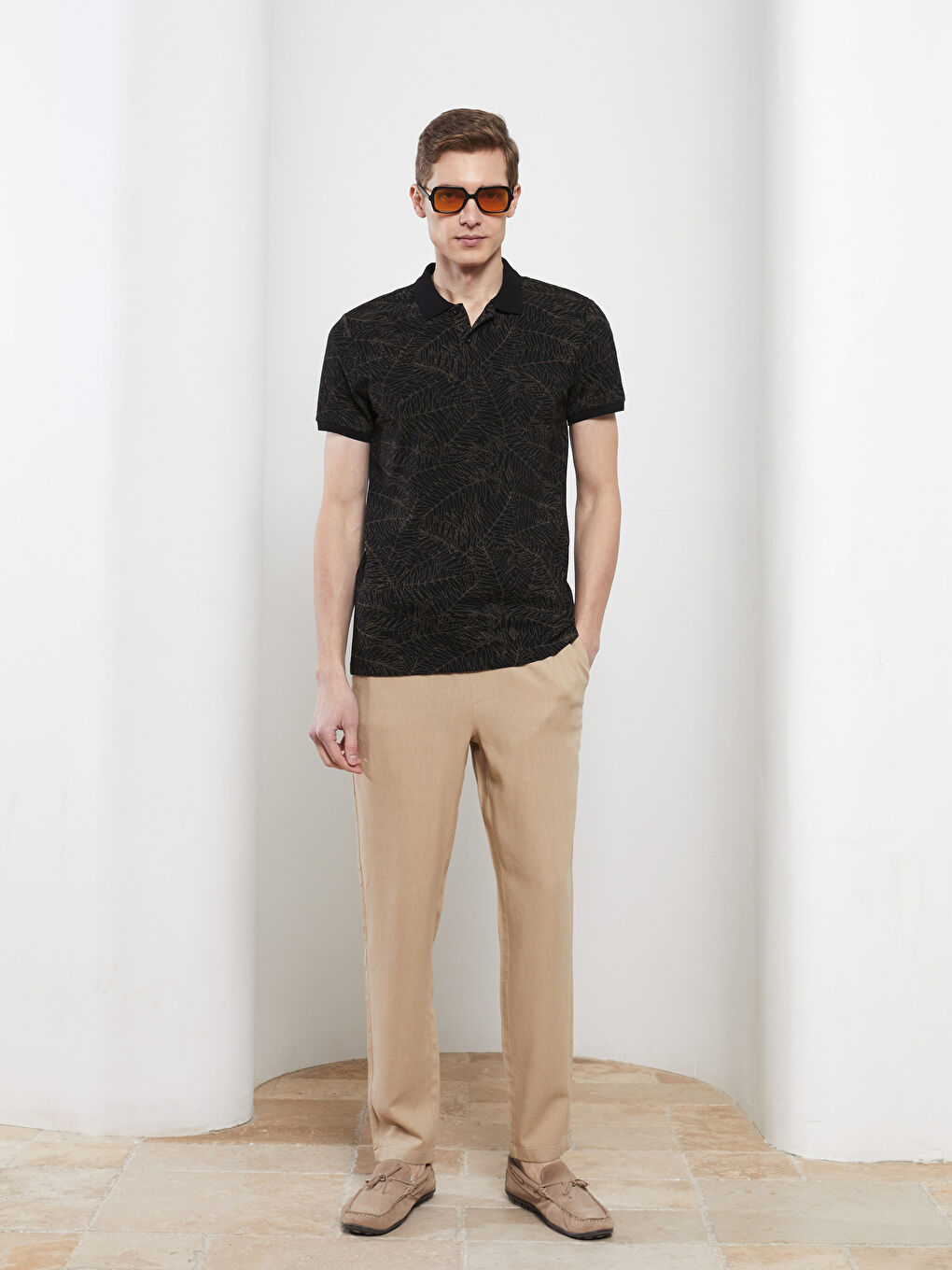 LC WAIKIKI Polo Neck Short Sleeve Pique Men's T-Shirt