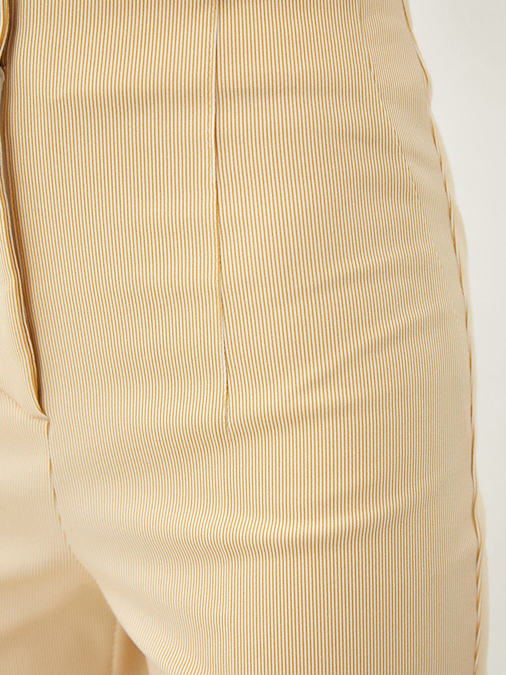 High Waist Standard Fit Striped Pocket Detailed Women's