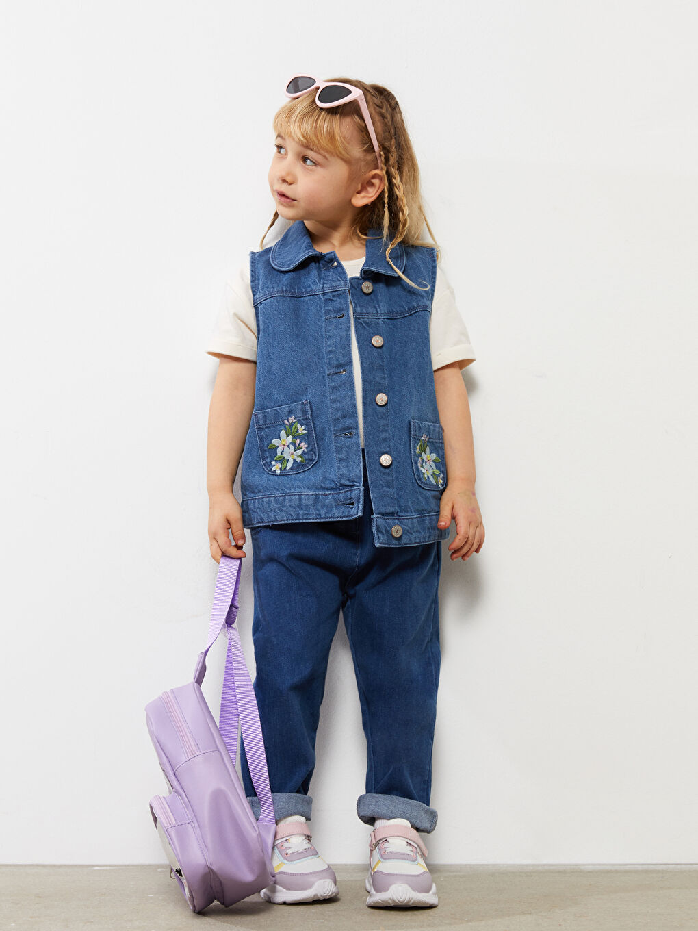 Baby girl shop jean vest