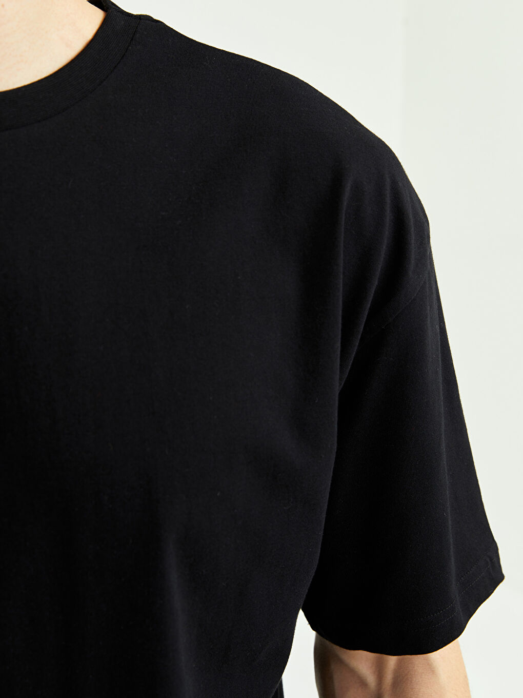Oversize Crew Neck Short Sleeve Jersey Men's T-Shirt