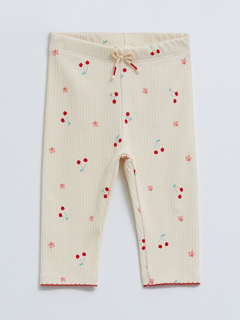 Crew Neck Short Sleeve Printed Baby Girl Tshirt and Leggings 2Piece