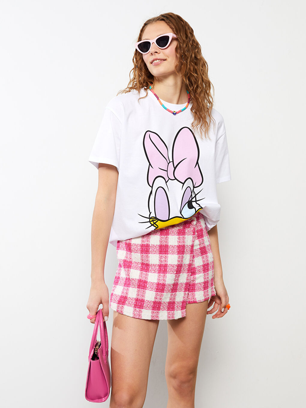 バーゲンで Zipper -S2GI66Z8-QZ3 Skirt Short Women's Tweed Plaid Waist スキー